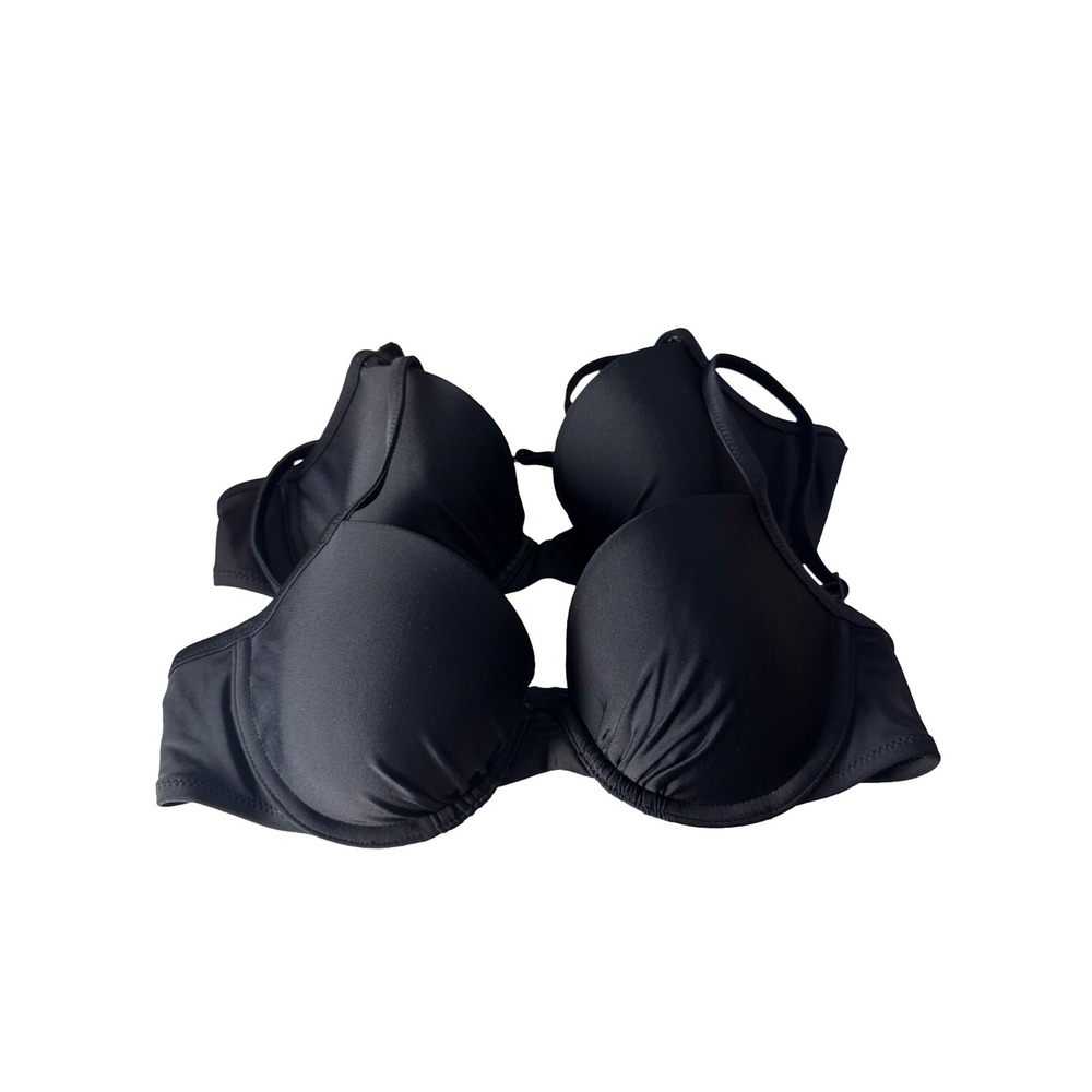 Aerie Black Lightly Lined Underwire Everyday Bra 34B NWT Full Support Lot of 2